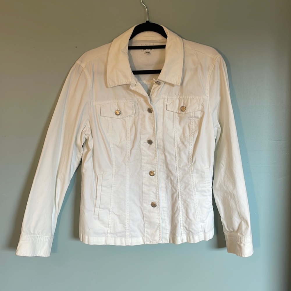 CLEO Petites White Jean Jacket